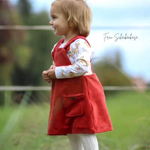 Schnittmuster Main BibSkirt - Latzkleid / Latzrock - 68-164 + Gratis MatchingShirt - Sewando