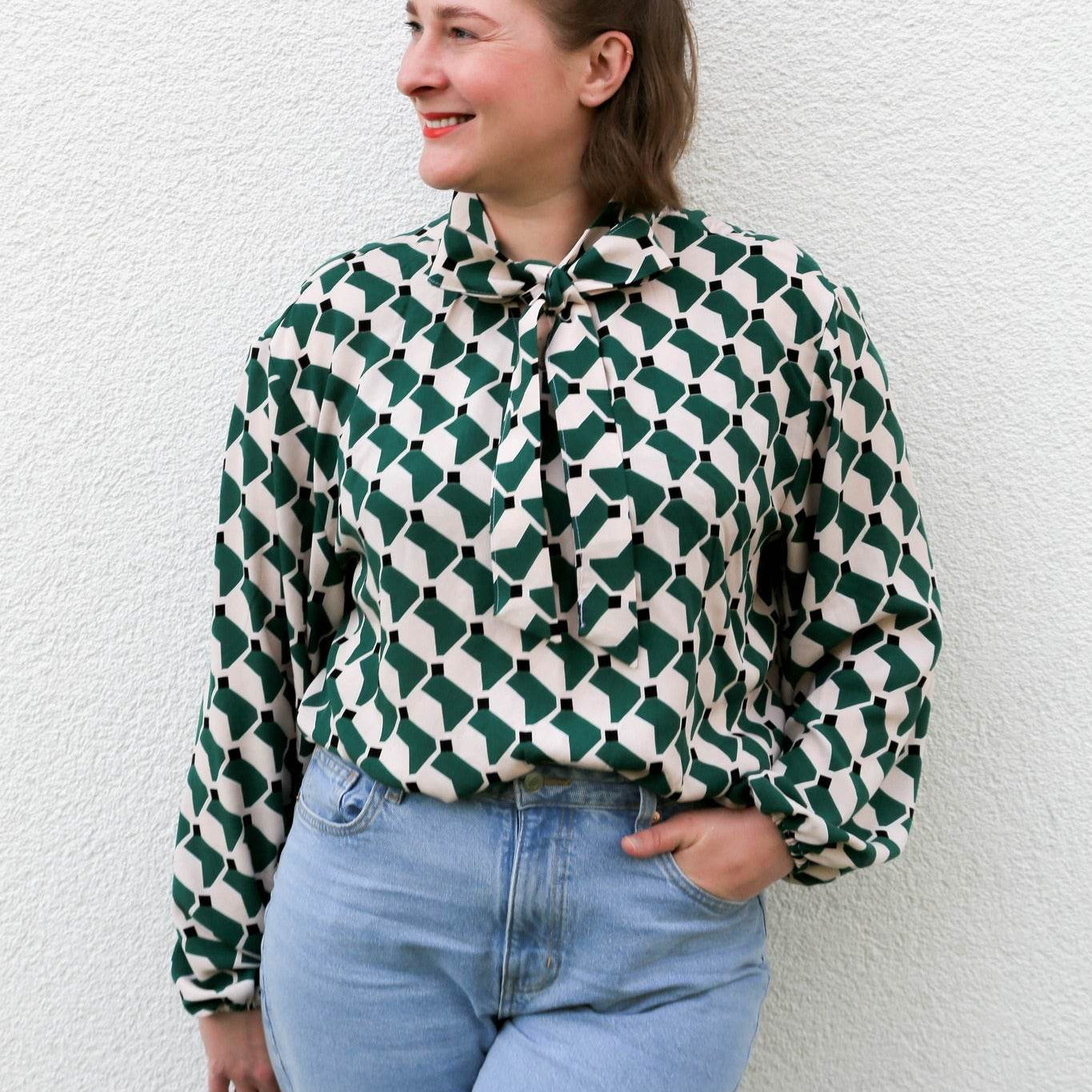 Schnittmuster Bluse Strik Gr. 32-50 - Sewando