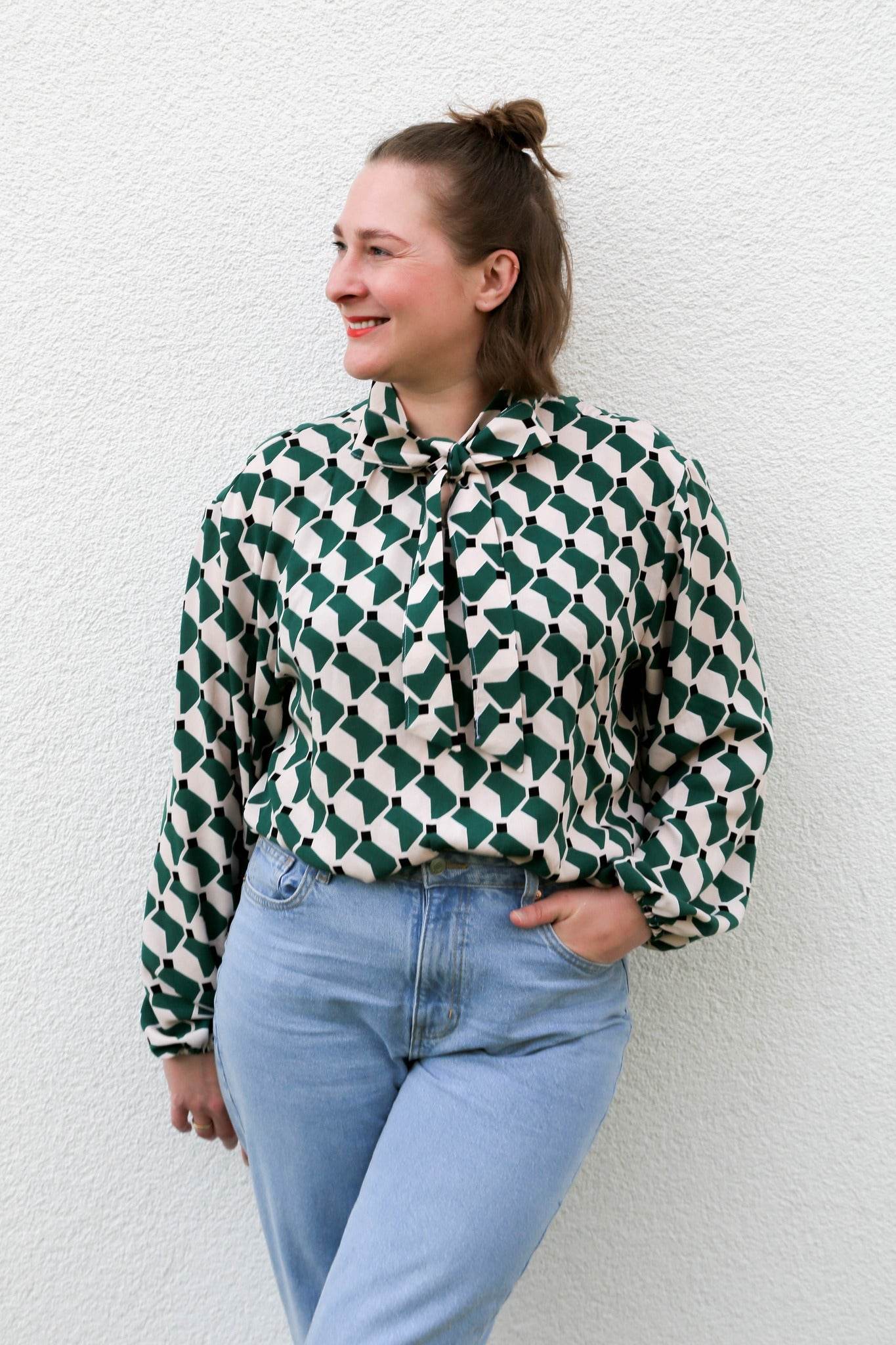 Schnittmuster Bluse Strik Gr. 32-50 - Sewando