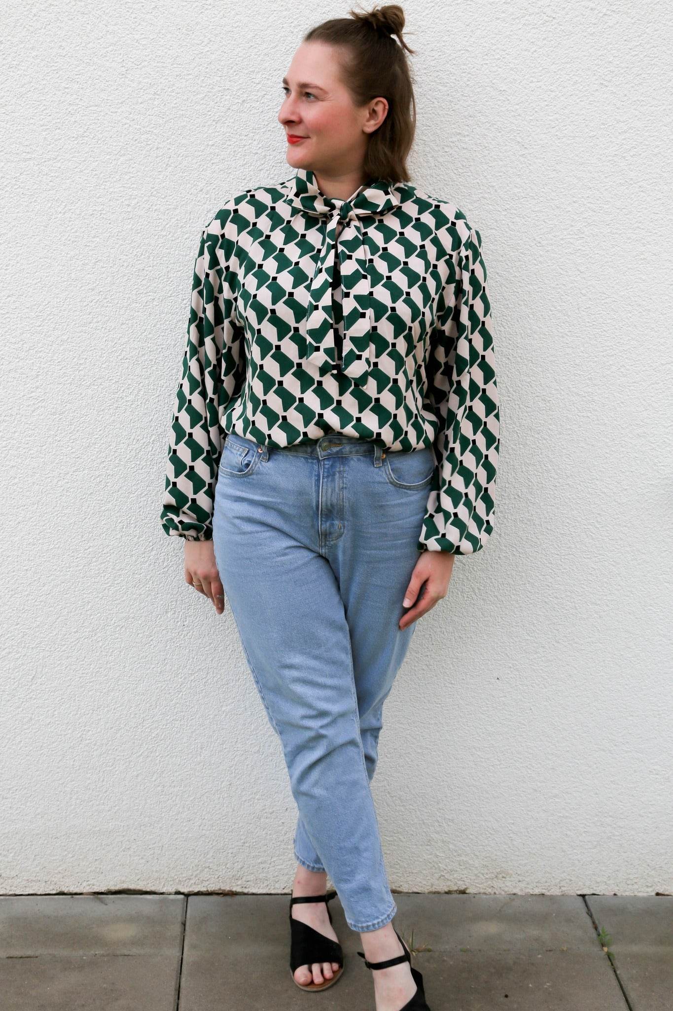 Schnittmuster Bluse Strik Gr. 32-50 - Sewando