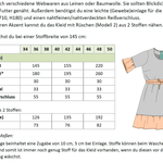 Schnittmuster Sarah – Lockeres Leinenkleid oder Tunika mit Saumrüschen Gr. 34-50 / BU 80-116 - Sewando