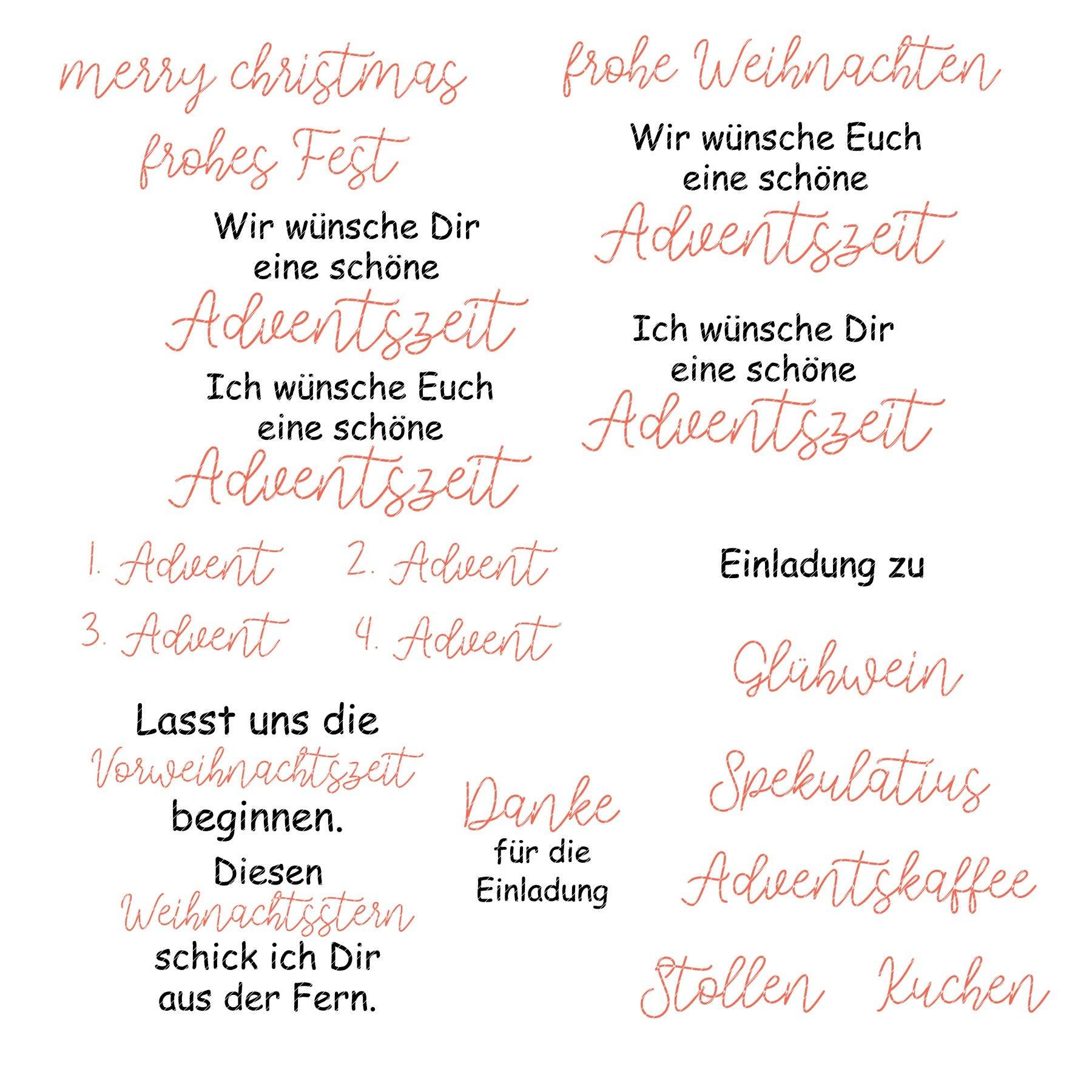 Digiset Weihnachtsstern Plotten, Sublimation, Drucken - Sewando