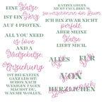 Digiset Blumenkatze Plotten, Sublimation, Drucken, Digistamp - Sewando