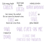 Digiset Eule Errol Plotten, Sublimation, Drucken - Sewando