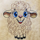 ITH Plüschtier „Schaf Ulla“ | Für 16x26 Rahmen | In-the-Hoop Plushie | Stickdatei | Embroidery Design | alle Formate | Sofort-Download