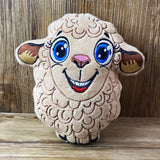 ITH Plüschtier „Schaf Ulla“ | Für 16x26 Rahmen | In-the-Hoop Plushie | Stickdatei | Embroidery Design | alle Formate | Sofort-Download