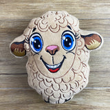 ITH Plüschtier „Schaf Ulla“ | Für 16x26 Rahmen | In-the-Hoop Plushie | Stickdatei | Embroidery Design | alle Formate | Sofort-Download