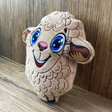 ITH Plüschtier „Schaf Ulla“ | Für 16x26 Rahmen | In-the-Hoop Plushie | Stickdatei | Embroidery Design | alle Formate | Sofort-Download