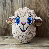 ITH Plüschtier „Schaf Ulla“ | Für 16x26 Rahmen | In-the-Hoop Plushie | Stickdatei | Embroidery Design | alle Formate | Sofort-Download