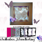 Schattenbox Motiv "Schmetterling" SVG, DXF, PNG Basteln Plotterdatei