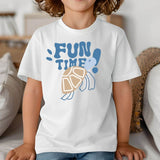Schildkröten Plotterdatei „Fun Time“ – süßes Ozean-Motiv als SVG, PNG & EPS - Sewando