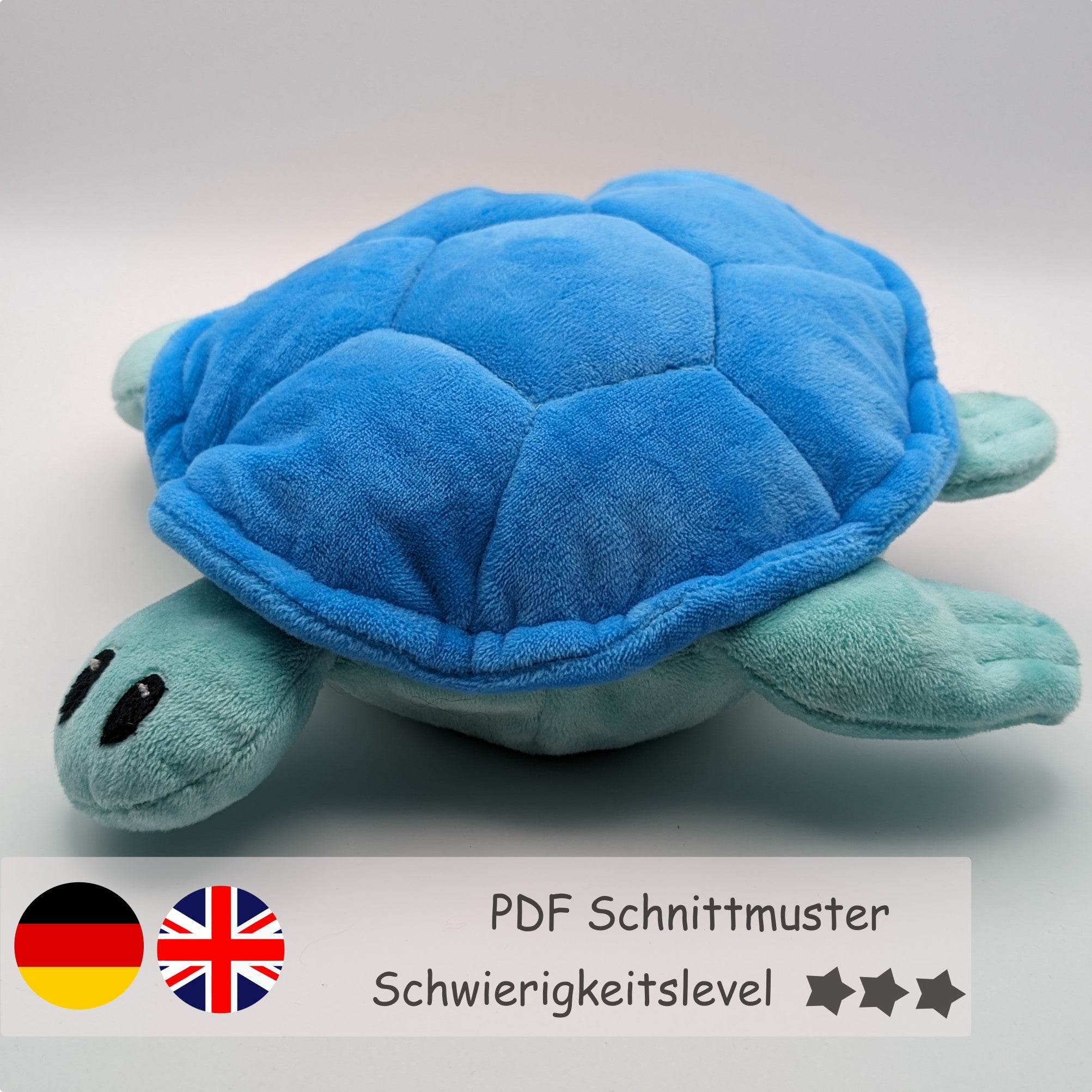 Wendekuscheltier Krempeltierseite Schildkröte Level 3 - Nähanleitung und Schnittmuster - Sewando