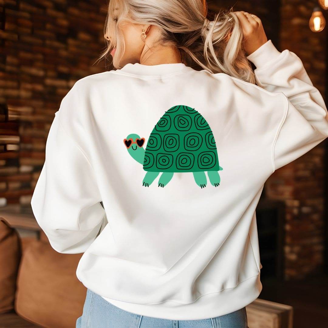 Plotterdatei „Coole Schildkröte mit Sonnenbrille“ – stylisches Tiermotiv (SVG, PNG, EPS) - Sewando