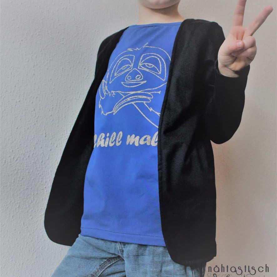 Happy Lysander - Gr 86 - 164 - Shirt mit Fake-Jacke Schnittmuster - Sewando