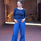 Schnittmuster Mid Waist Palazzo Jeans "Der ferne Pfad" Damen Gr. 16 - 31
