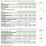 Jersey-Schlafanzug - Pyjama Set mit Shirt & Hose für Damen Gr. 34-50 / BU 80-116 - Sewando