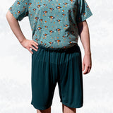 Schlafanzug für Herren - Gr. 44-60, Pyjama Set Shirt und Hose