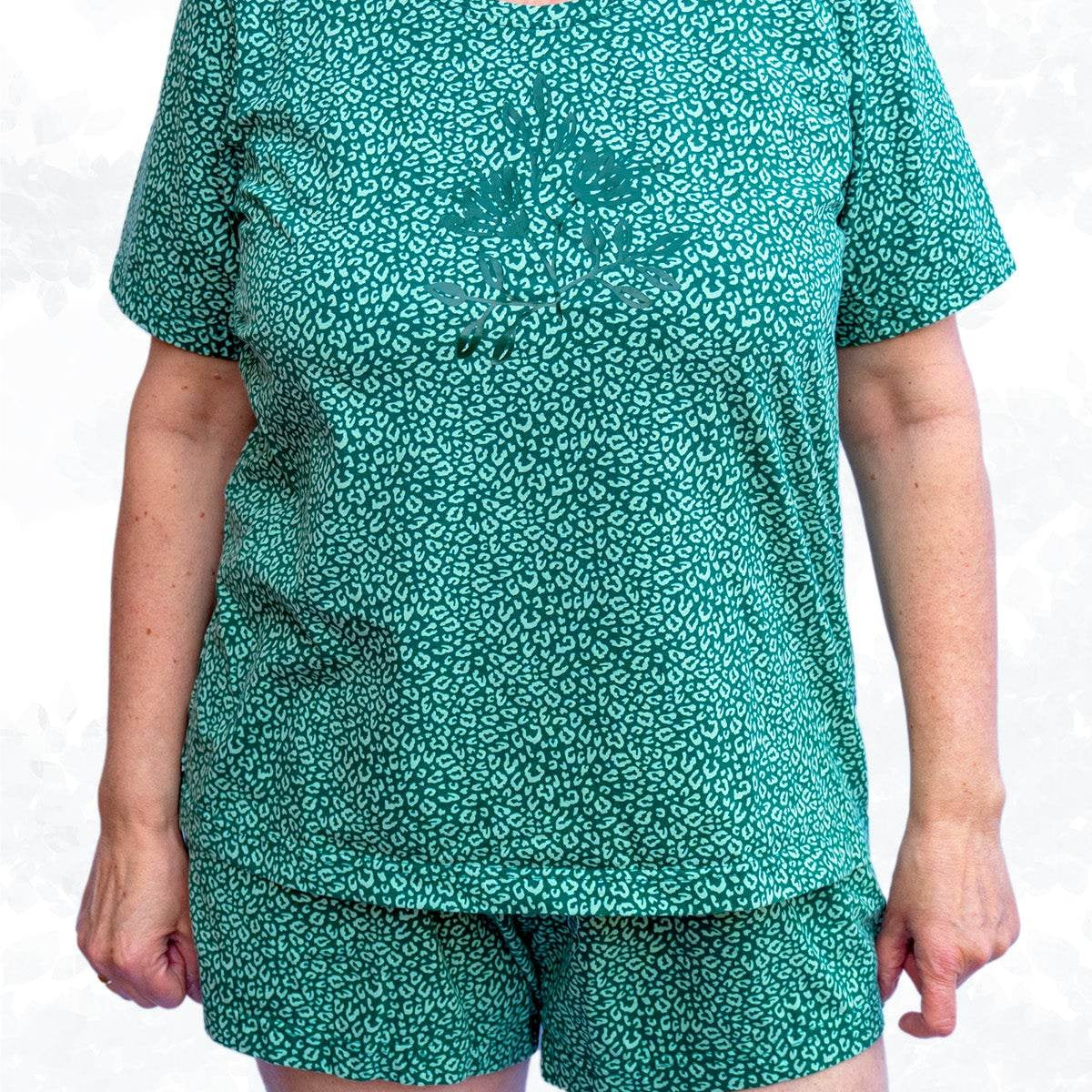 Schnittmuster Jersey-Schlafanzug - Pyjama Set mit Shirt & Hose für Damen Gr. 34-50 / BU 80-116 - Sewando