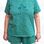 Jersey-Schlafanzug - Pyjama Set mit Shirt & Hose für Damen Gr. 34-50 / BU 80-116 - Sewando