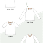 Schnittmuster Jersey-Schlafanzug - Pyjama Set mit Shirt & Hose für Damen Gr. 34-50 / BU 80-116 - Sewando