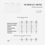Schmale Hose als Hüft- oder Taillenhose in S-XL - Sewando