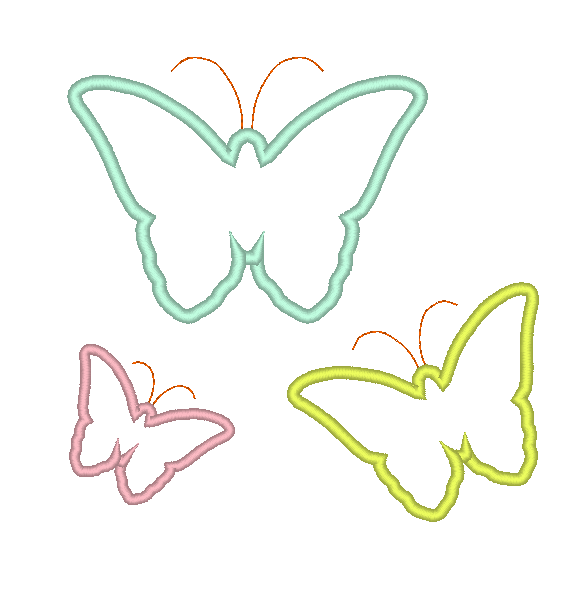 Stickdatei Freebie - einfacher Schmetterling - Sewando