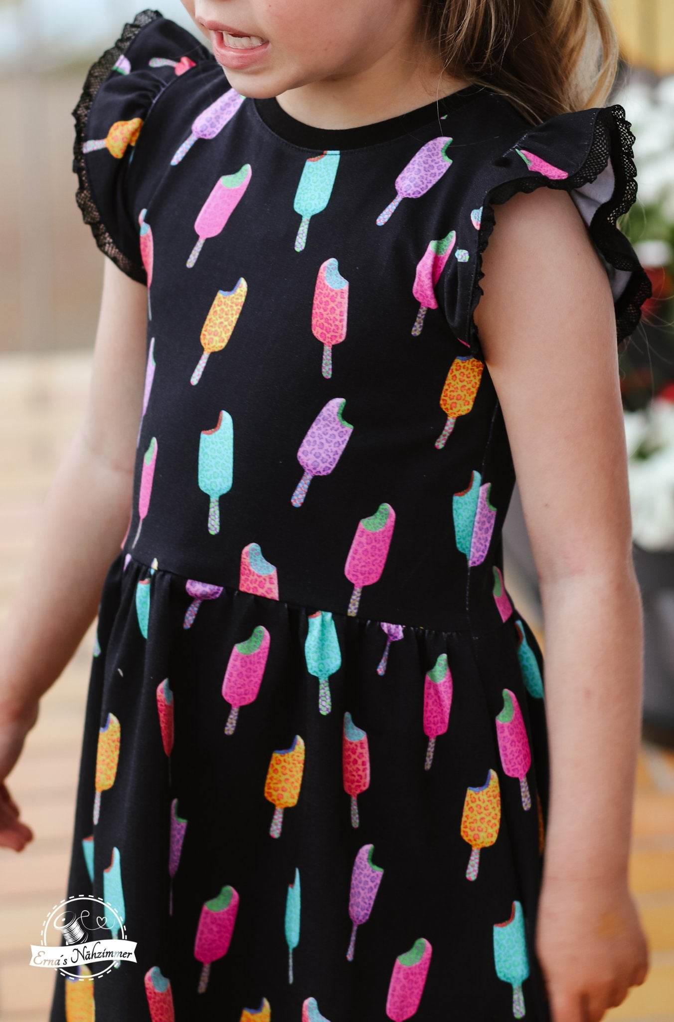 Happy Roxani - Gr 86-152 - Vokuhila Kleid Schnittmuster - Sewando