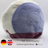Schnecke Wendekuscheltier Krempeltierseite Level 1 - Nähanleitung und Schnittmuster - Sewando