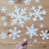 Plotterdatei Schneeflocken 6 Designs