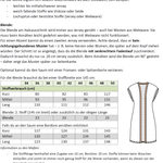 Schnittmuster Mia - offene Weste & ärmelloser Cardigan Gr. 34-50 / BU 80-116 cm - Sewando