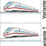 Stickdatei - Schnellzug Kissen ITH Zug Lok