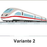 Stickdatei - Schnellzug Kissen ITH Zug Lok