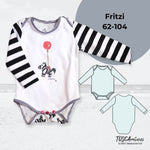 Schnittmuster Baby Body Schnittmuster Gr. 62-104 - Sewando