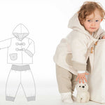 Schnittmuster Babyset Kombi Baby Jacke + Hose BRIO + LUCCA Ebook pdf Schnittmuster PDF Ebook download Patternforkids 