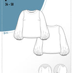 Schnittmuster Bluse mit Ballonärmeln PETUNIA (34-58) : - Sewando