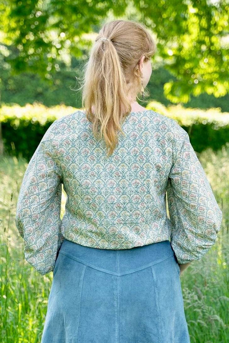 Schnittmuster Bluse mit Ballonärmeln PETUNIA (34-58) : - Sewando