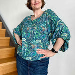 Schnittmuster Bluse mit Ballonärmeln PETUNIA (34-58) : - Sewando