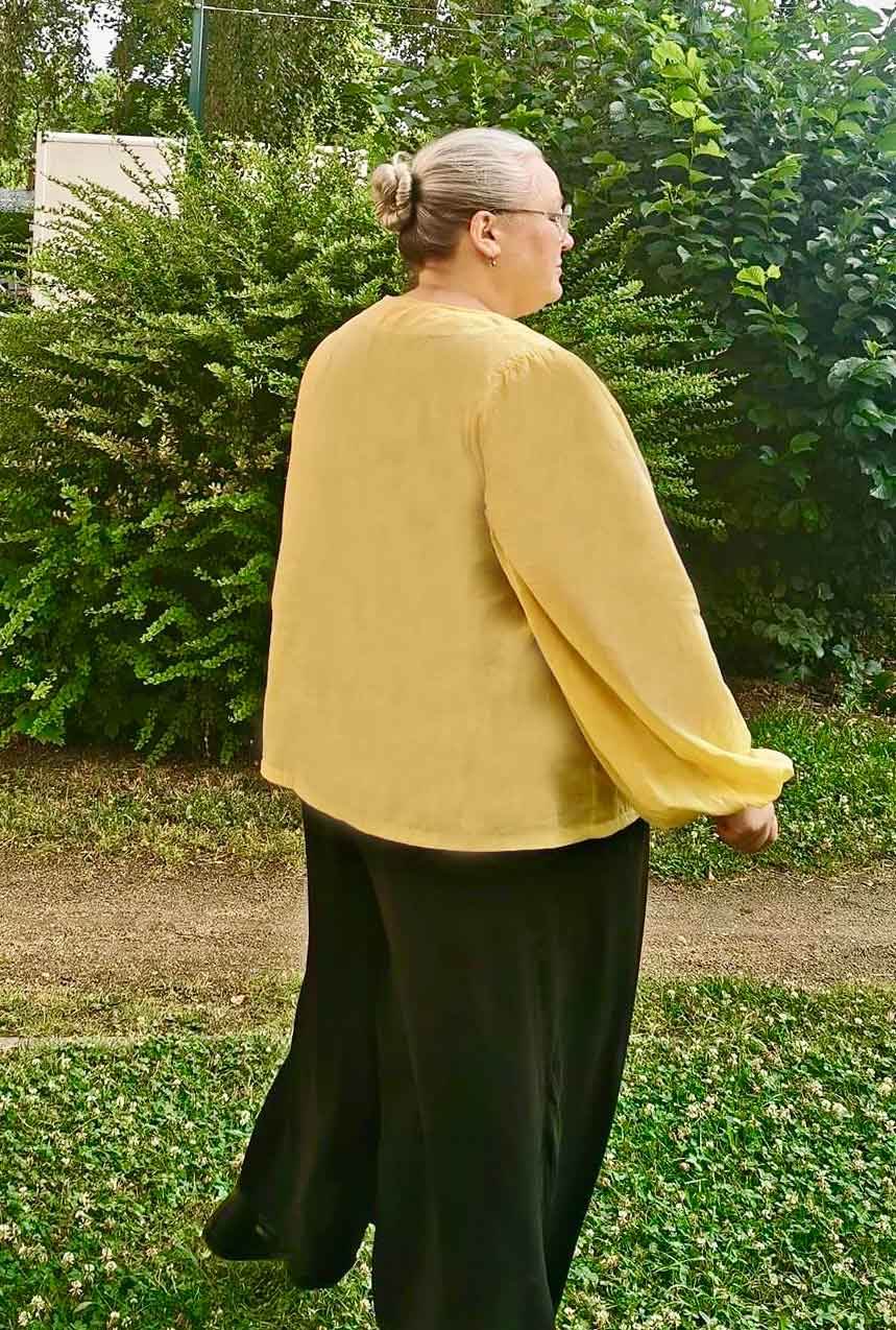 Schnittmuster Bluse mit Ballonärmeln PETUNIA (34-58) : - Sewando