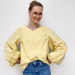Schnittmuster Bluse mit Ballonärmeln PETUNIA (34-58) : - Sewando