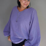 Schnittmuster Bluse mit Ballonärmeln PETUNIA (34-58) : - Sewando