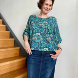 Schnittmuster Bluse mit Ballonärmeln PETUNIA (34-58) : - Sewando