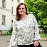 Schnittmuster Bluse mit Ballonärmeln PETUNIA (34-58) : - Sewando