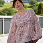 Schnittmuster Bluse mit Ballonärmeln PETUNIA (34-58) : - Sewando