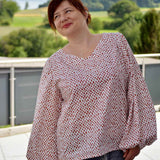 Schnittmuster Bluse mit Ballonärmeln PETUNIA (34-58) : - Sewando
