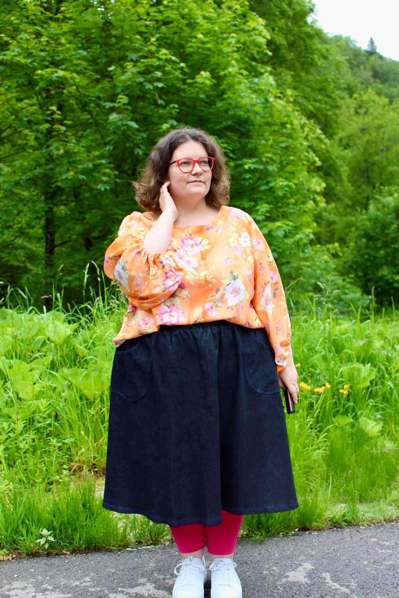 Schnittmuster Bluse mit Ballonärmeln PETUNIA (34-58) : - Sewando
