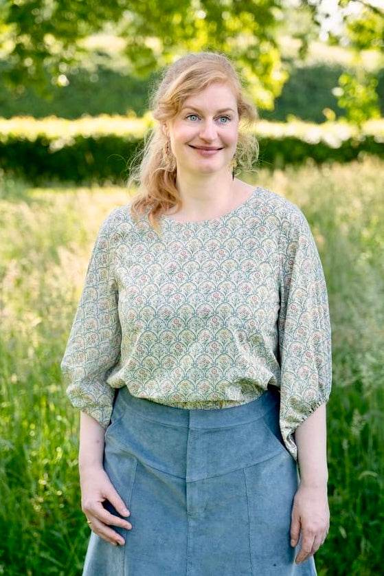 Schnittmuster Bluse mit Ballonärmeln PETUNIA (34-58) : - Sewando