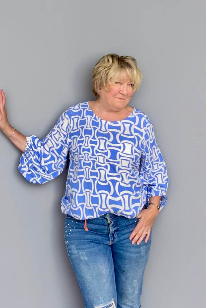 Schnittmuster Bluse mit Ballonärmeln PETUNIA (34-58) : - Sewando