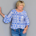 Schnittmuster Bluse mit Ballonärmeln PETUNIA (34-58) : - Sewando