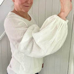Schnittmuster Bluse mit Ballonärmeln PETUNIA (34-58) : - Sewando