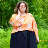 Schnittmuster Bluse mit Ballonärmeln PETUNIA (34-58) : - Sewando